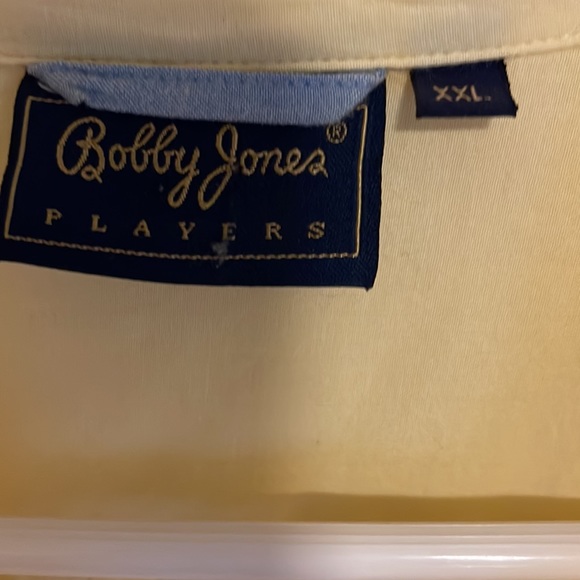 Bobby jones xxl golf shirt yellow short sleeve button down - Picture 5 of 11